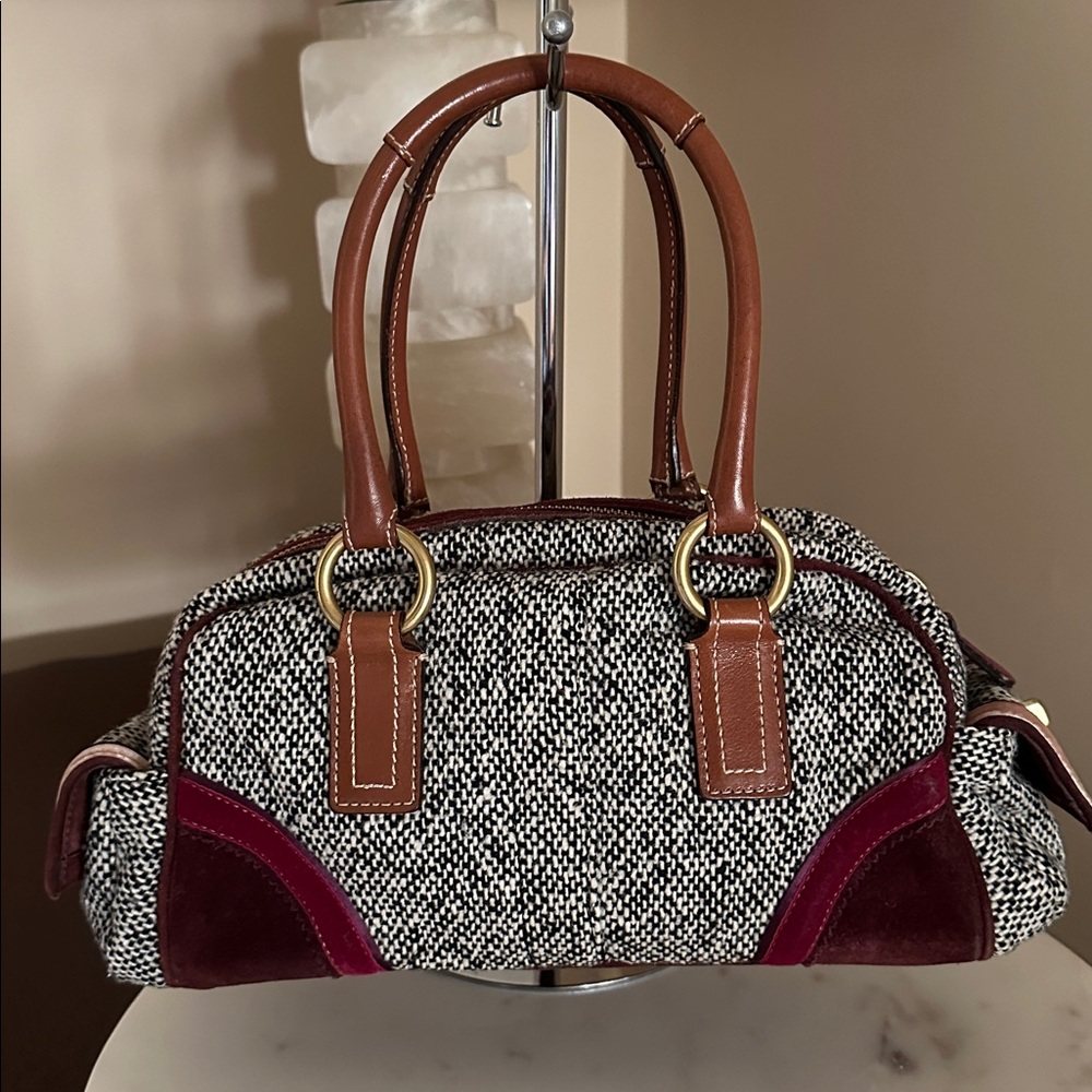 Coach Limited Edition Vintage Soho Tweed satchel and wristlet - Picture 4 of 17